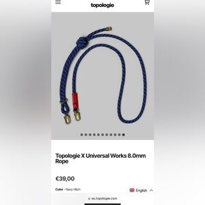 Topologie X Universal Works 8.0mm Rope